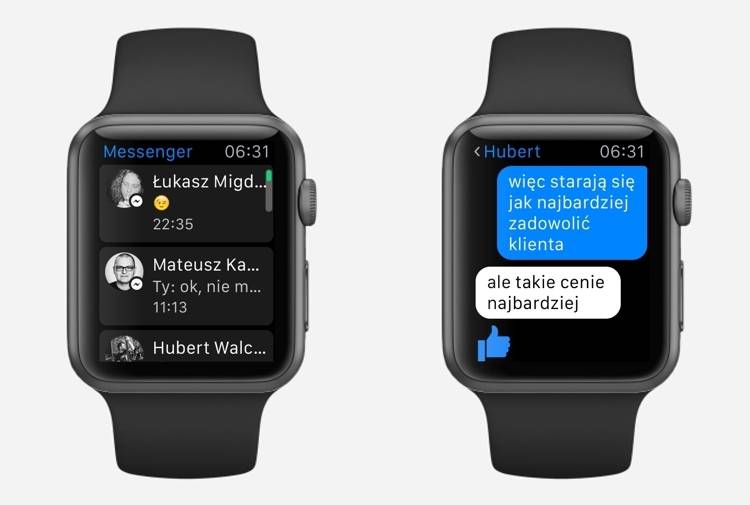 Messenger dla Apple Watcha