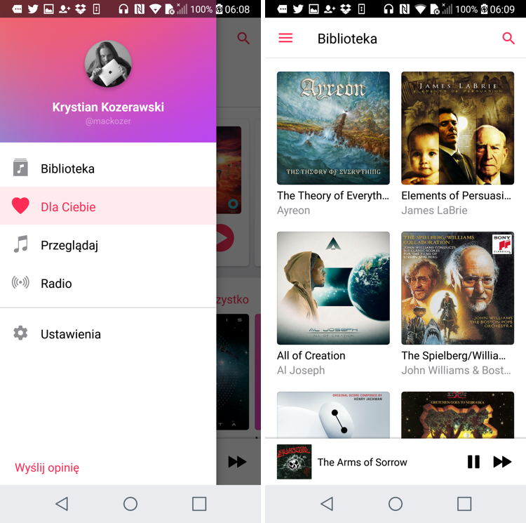 Apple Music 2.0 Android
