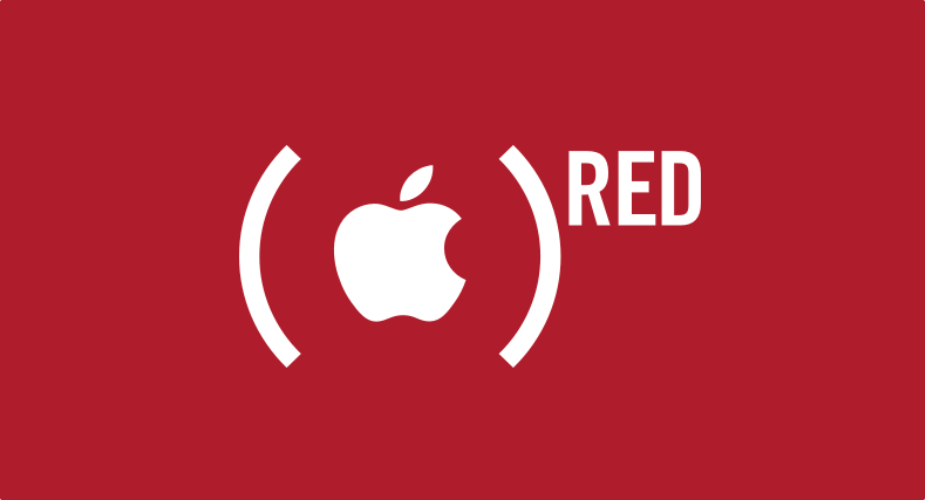 Wsparcie inicjatywy (RED) przez Apple