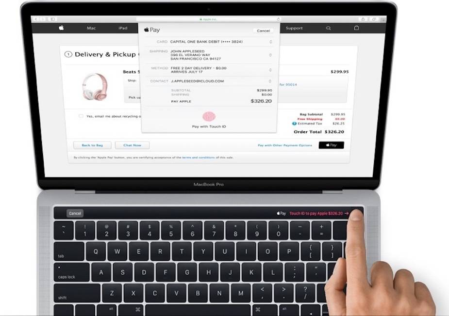 Nowy MacBook Pro z panelem OLED oraz TouchID