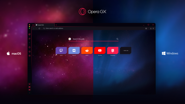 Opera GX 101.0.4843.55 download the last version for ios