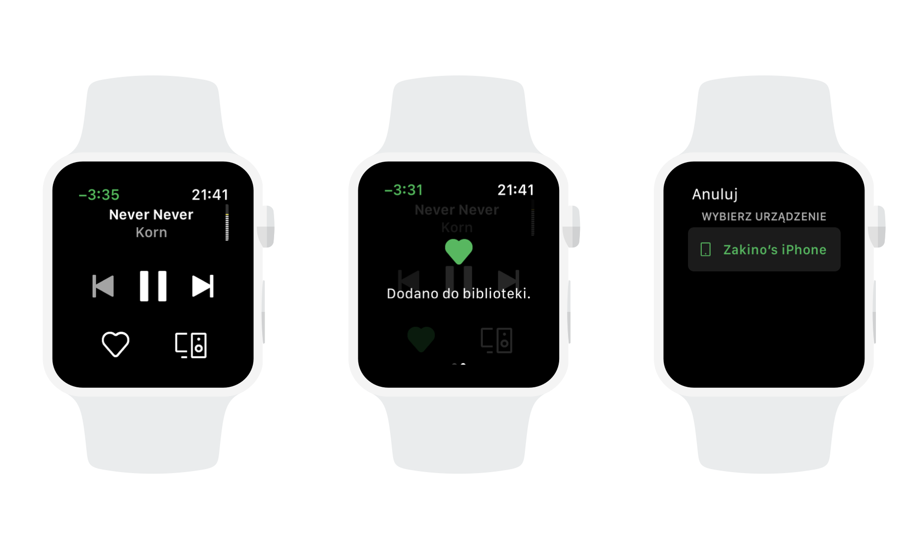 Spotify dla Apple Watcha