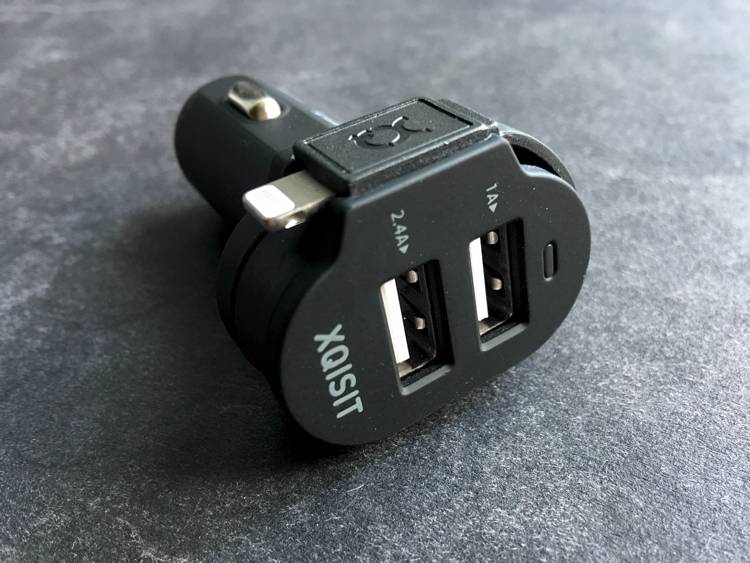 XQISIT 6A 2x USB + Lightning 
