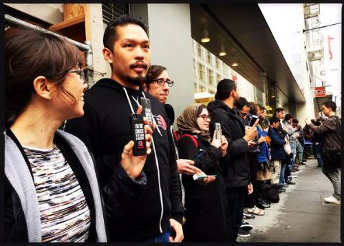 Fight for the Future demonstration Apple Store SF