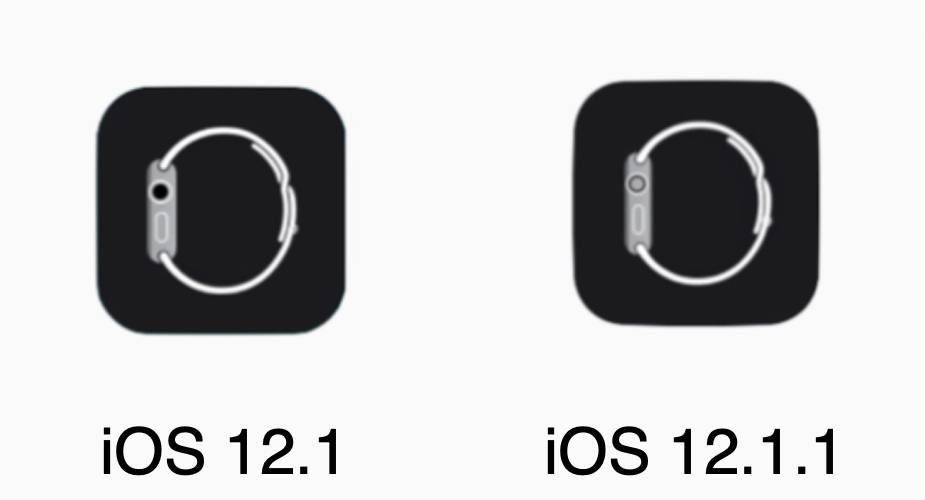 Nowa ikona aplikacji Watch w iOS 12.1.1