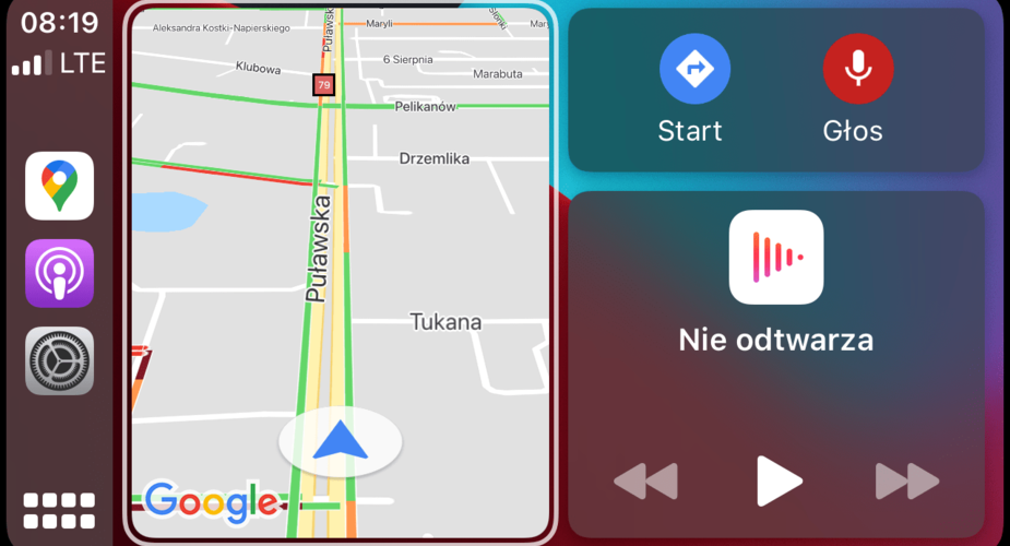 Google Maps Works In Carplay Split Screen View