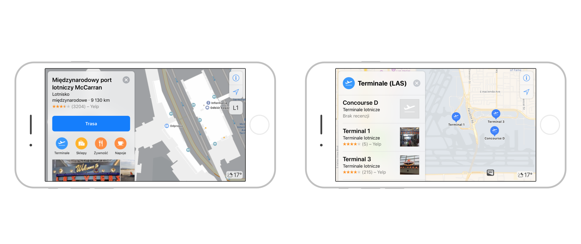 Plany lotnisk w iOS 11