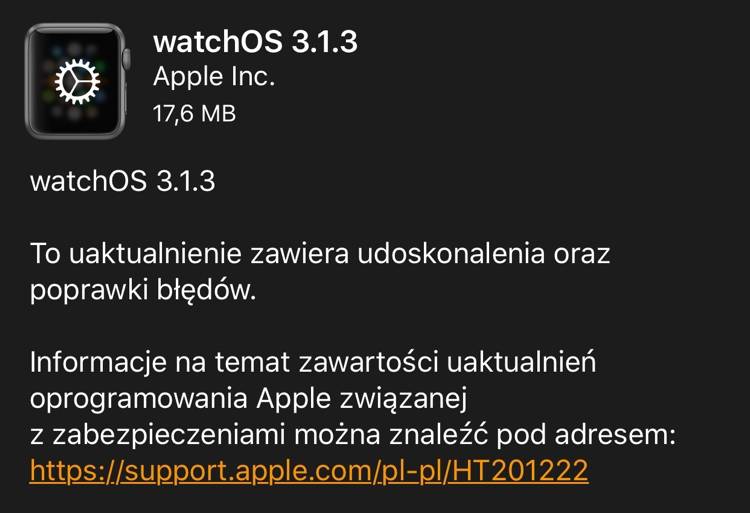 watchOS 3.1.3
