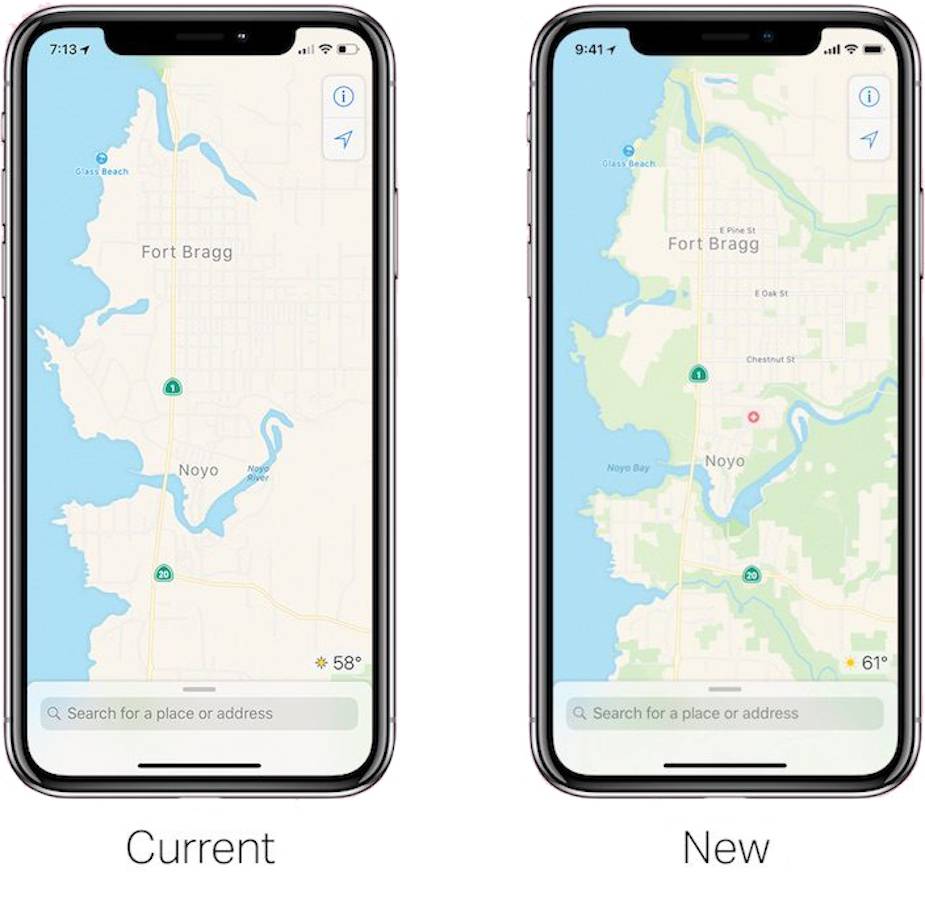 Nowe mapy Apple