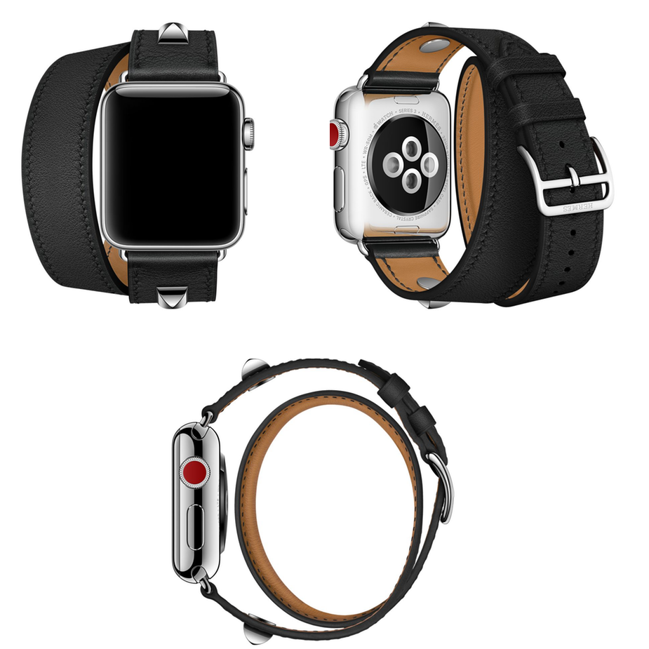 Apple Watch Hermes Swift Leather Double Tour Médor