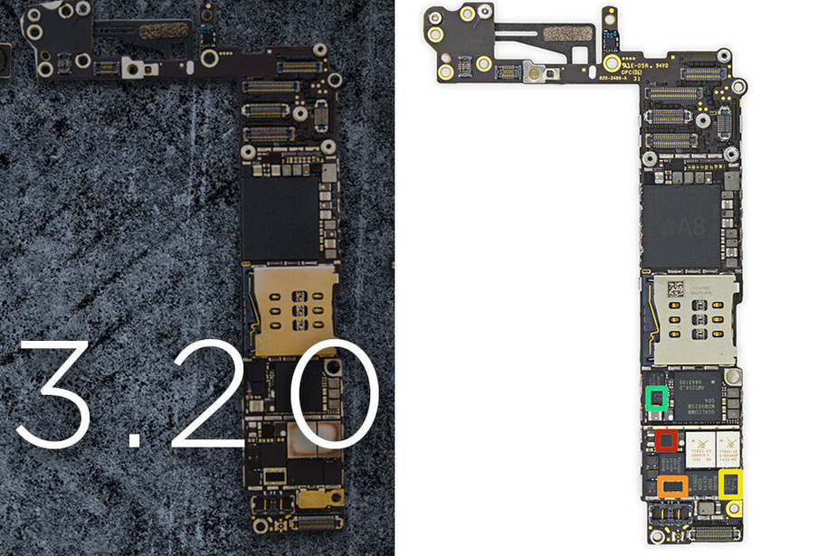 części z iPhone’a 6 w HTC U12+