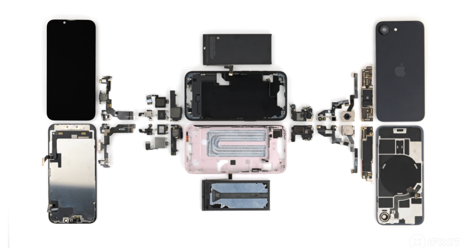 IPhone 17e rozebrany na części przez iFixit