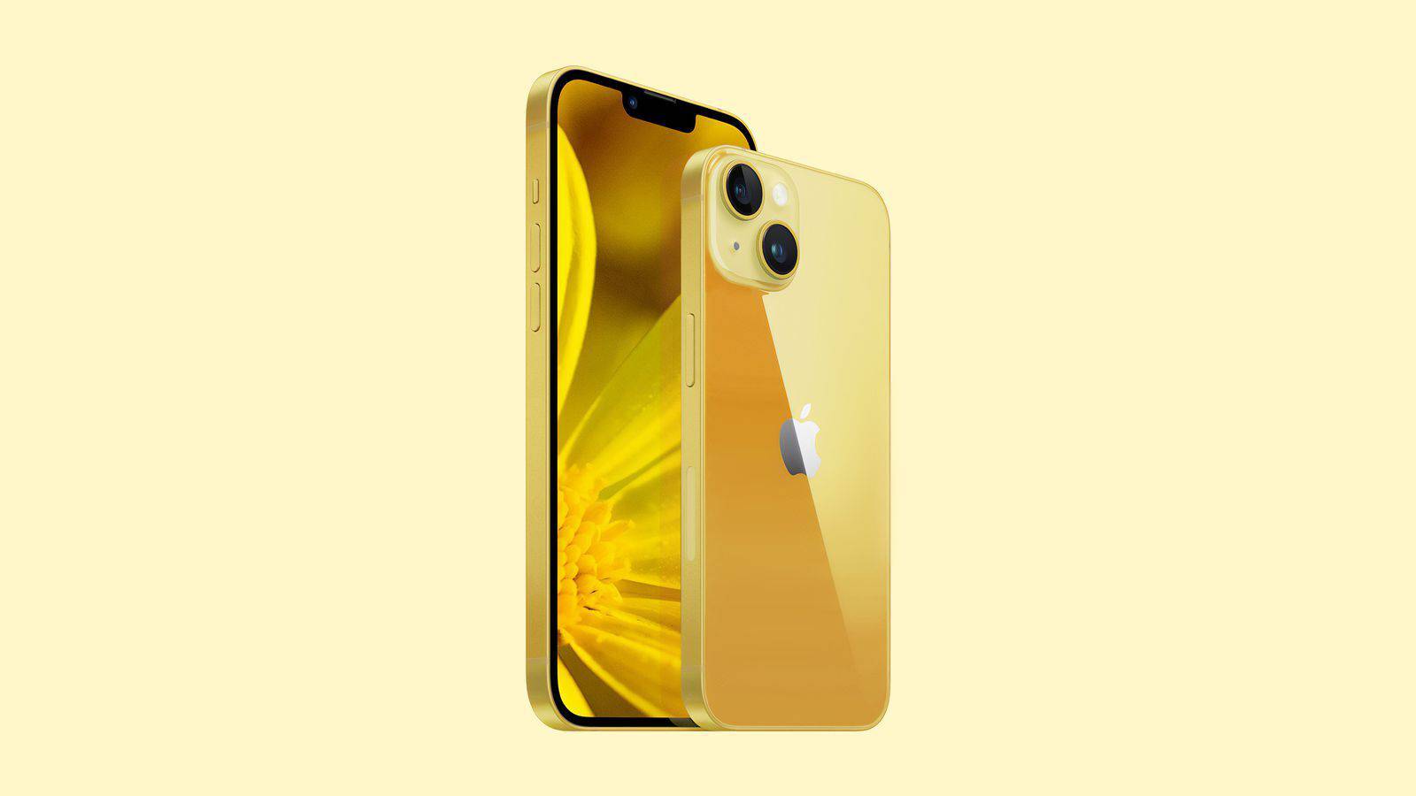 Żółty iPhone