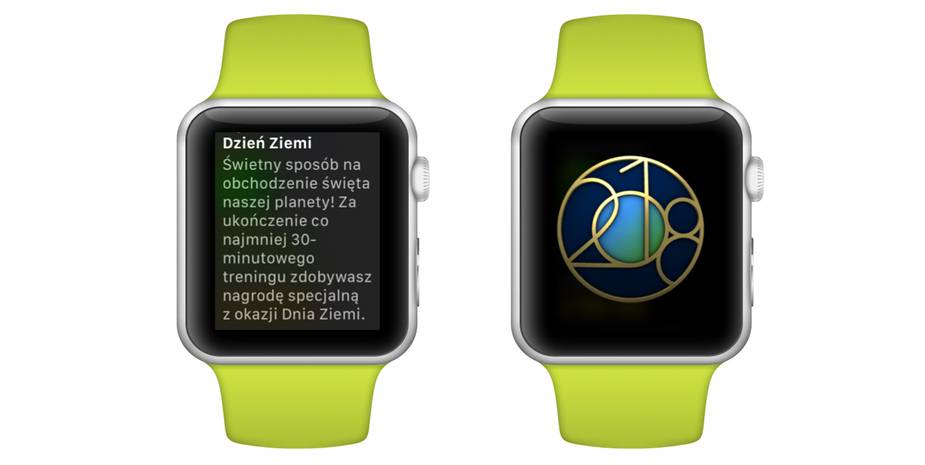 Apple Watch odznaka z okazji Dnia Ziemi 2018