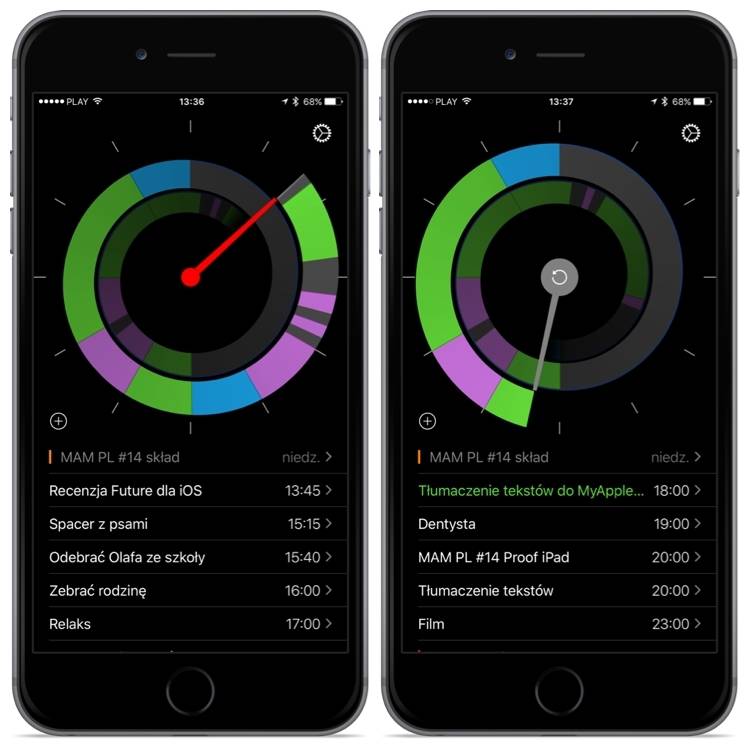 Future - Calendar events around the clock