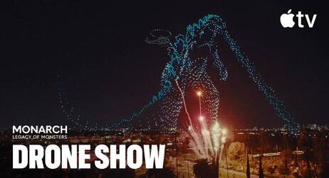 „Monarch: dziedzictwo potworów" - Apple promuje drugi sezon serialu o Godzilli specjalnym pokazem dronów